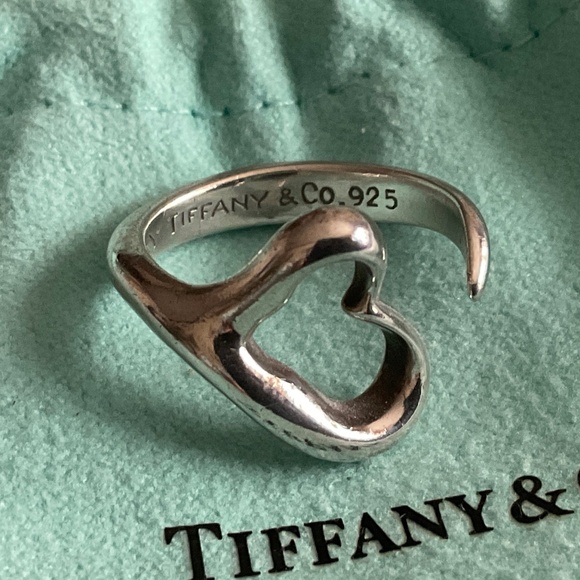 Tiffany & Co. Silver Heart Ring - Picture 2 of 4
